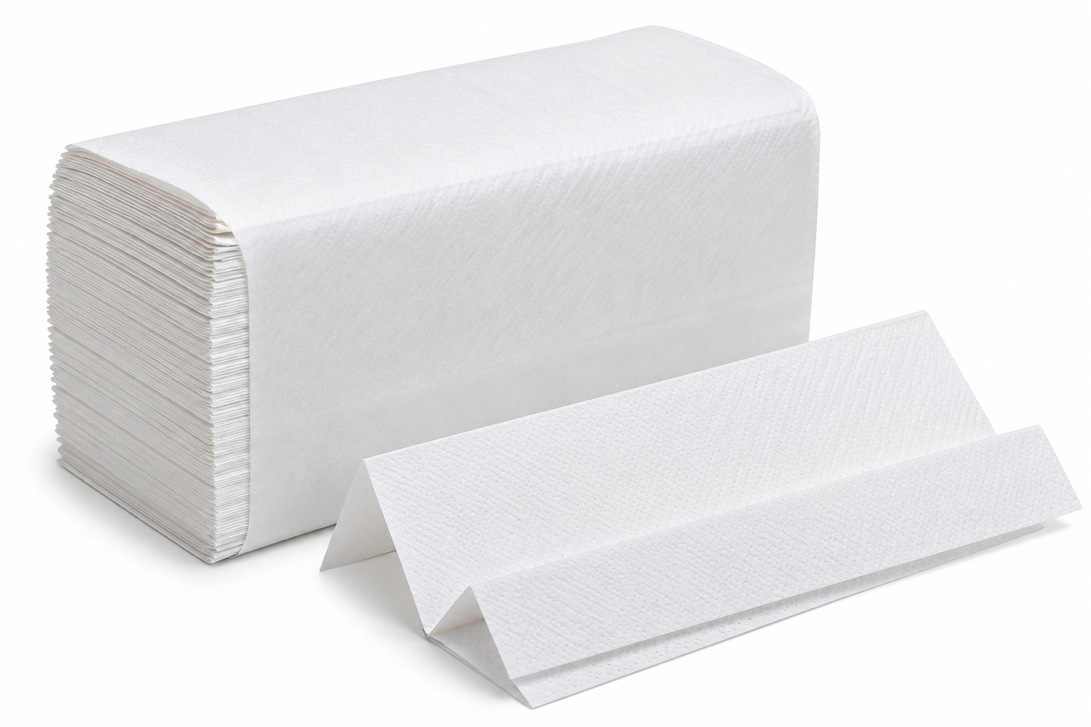 Papierhandtücher V-Falz, 2-lagig, 250 × 210 mm