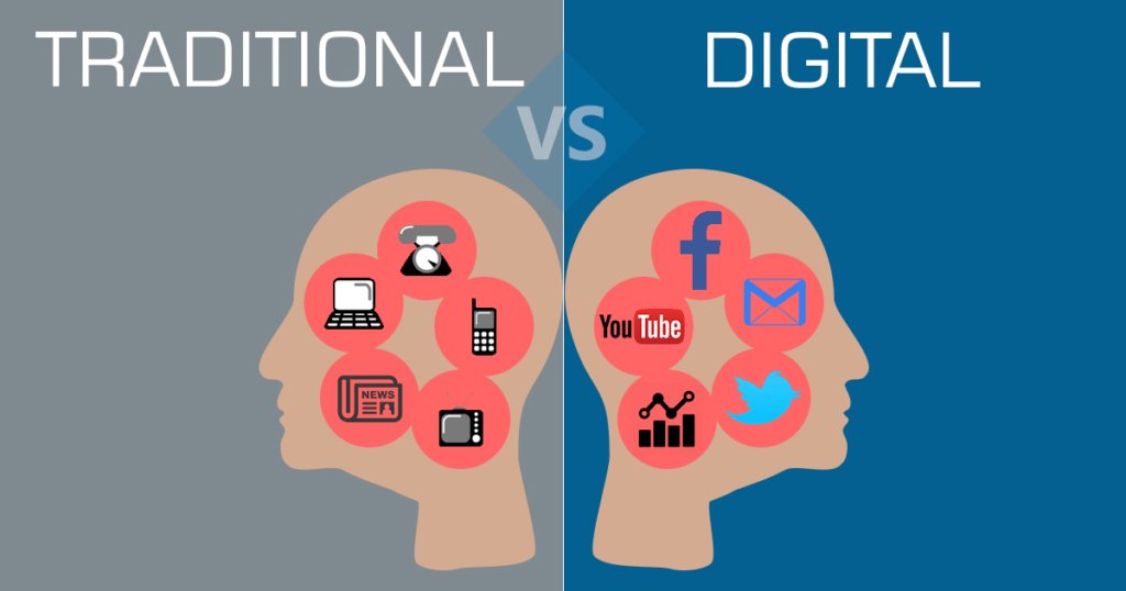 traditional vs digital marketing